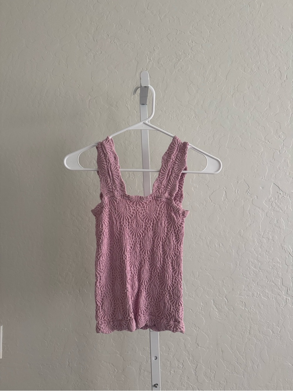 We The Free Pink Smocked Camisole Tank